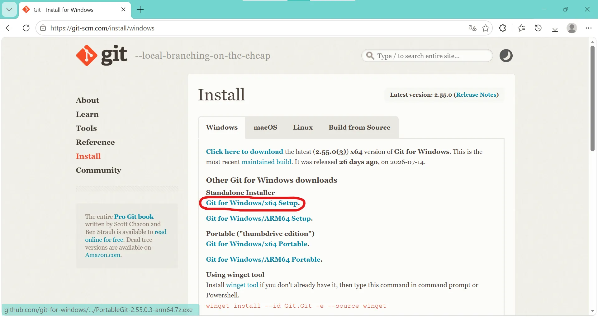 Git-install-windows